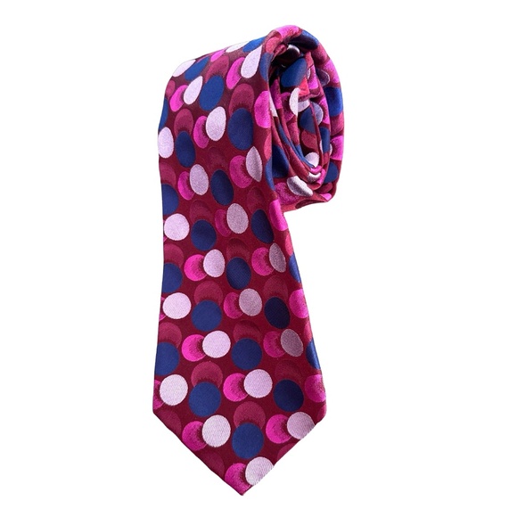 PAUL SMITH Men’s Silk Tie Polka Dot Print Italy - Picture 1 of 5
